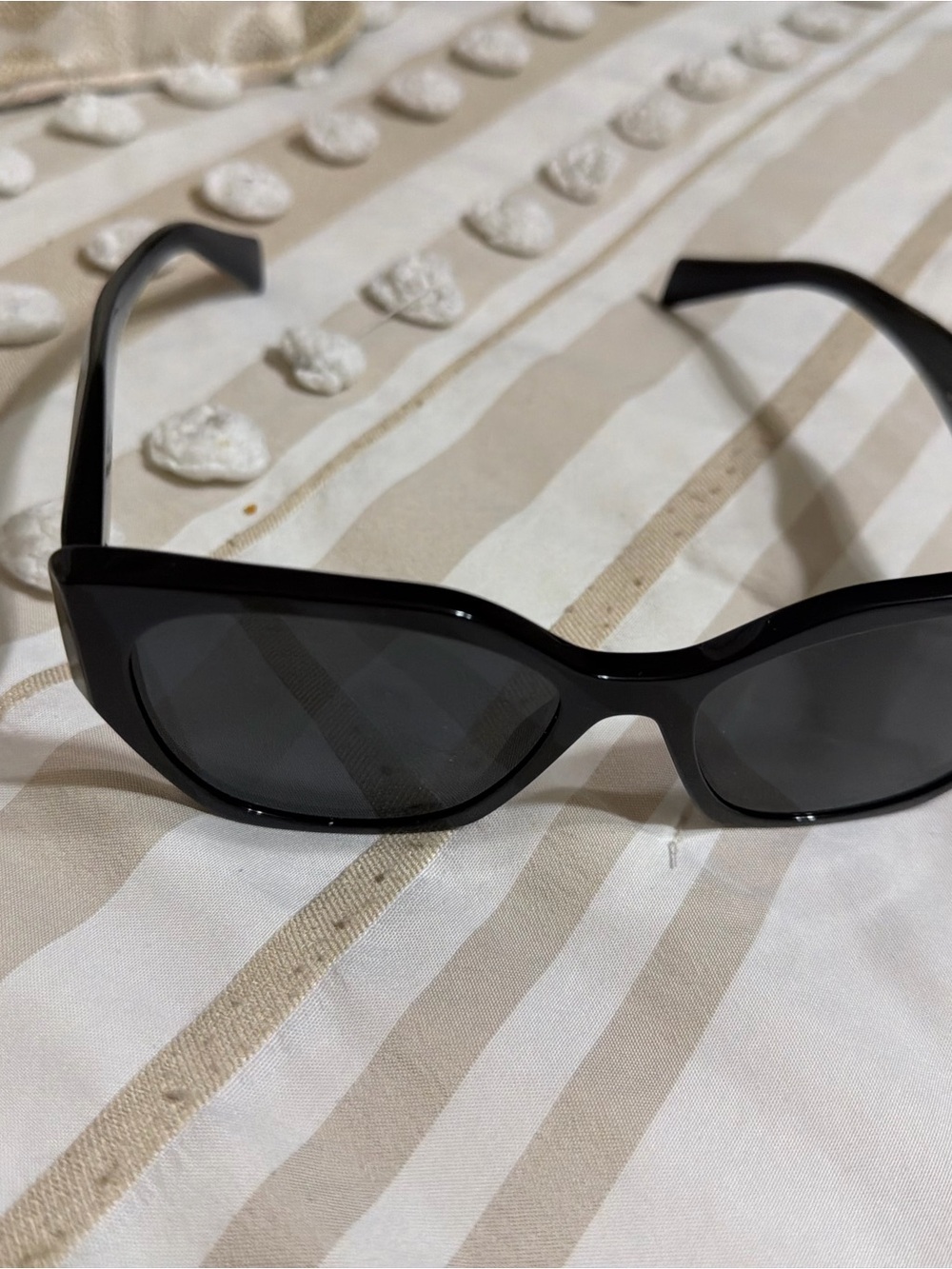 Prada Black Cat-Eye Women's Sunglasses